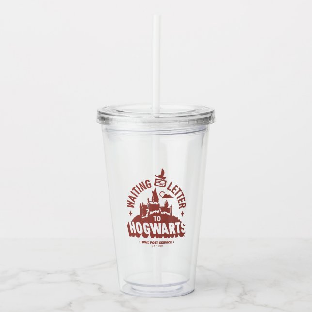 Vaso Acrílico Waiting for my Letter to HOGWARTS™ (Anverso)