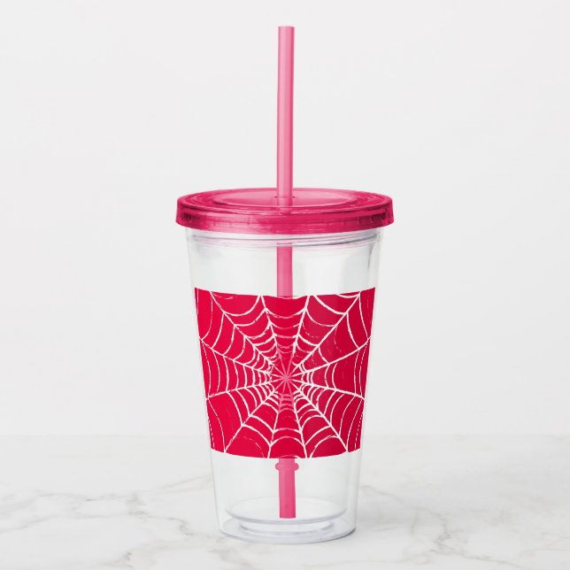 Vaso Acrílico Web rosa (Anverso)