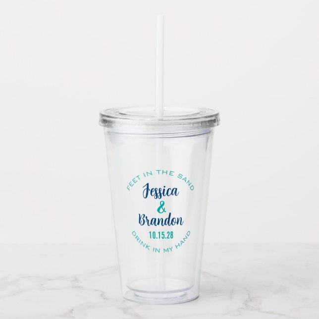Vaso Acrílico Wedding Label 30507 (Anverso)