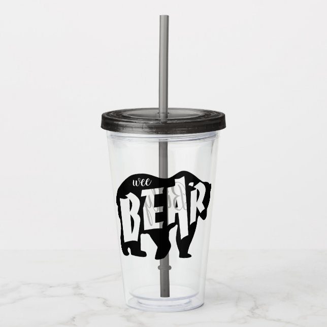 Vaso Acrílico Wee Bear (Anverso)