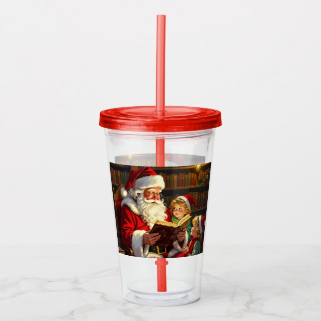 Vaso Acrílico „Weihnachtliche Harmonie“ (Anverso)
