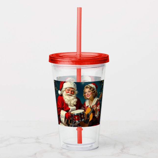 Vaso Acrílico „Weihnachtliche Harmonie“ (Anverso)
