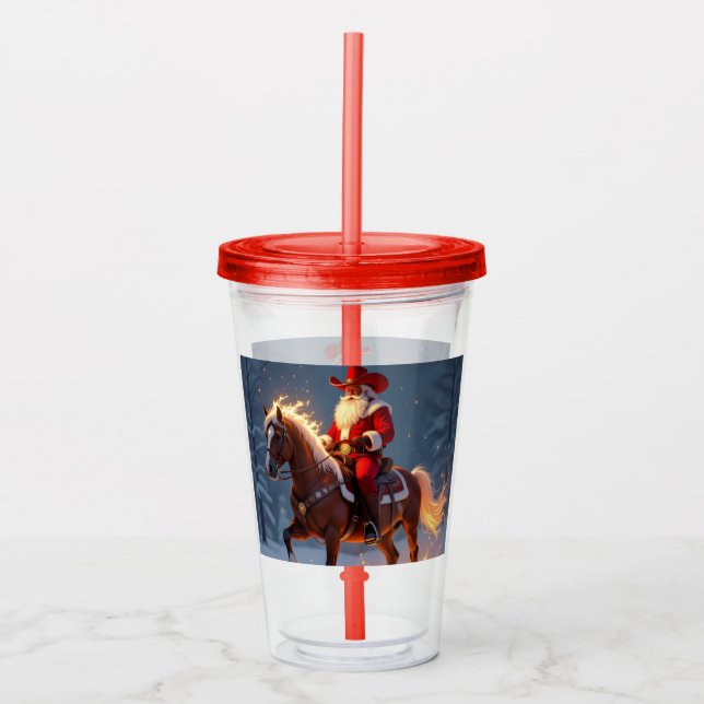 Vaso Acrílico „Weihnachtliche Harmonie“ (Anverso)