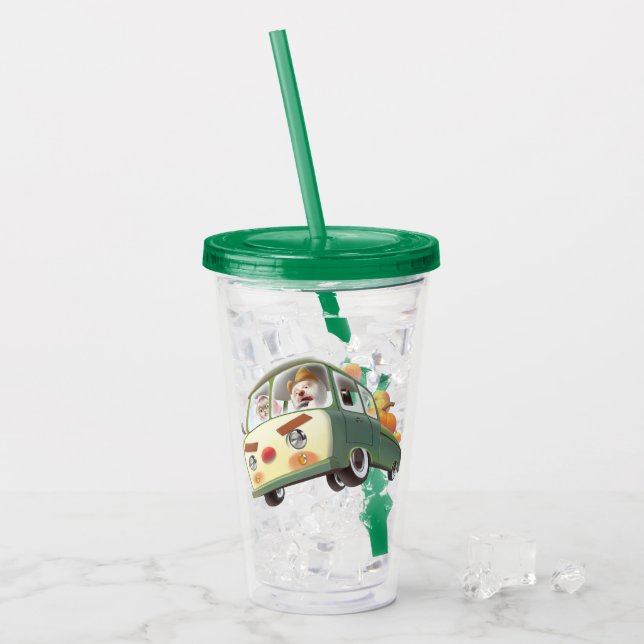 Vaso Acrílico Whimsical Pumpkin Ride (Anverso (hielo))