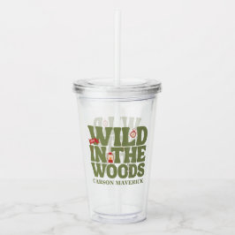 Vaso Acrílico Wild In The Woods Kids Birthday