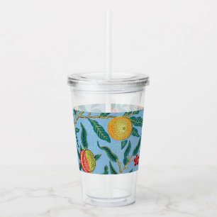 Vaso Acrílico William Morris Cuatro Frutas 1862, patrón de cosec