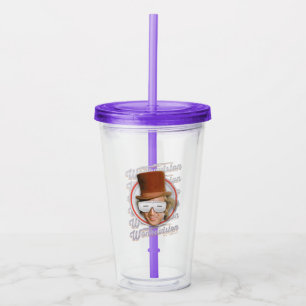 Vaso Acrílico Willy Wonka en Goggles de Wonkavision