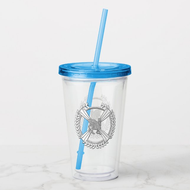 Vaso Acrílico Winged Bull (Reverso)