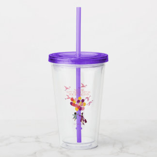 Vaso Acrílico Wonka "Nunca dejes que roban tus sueños"
