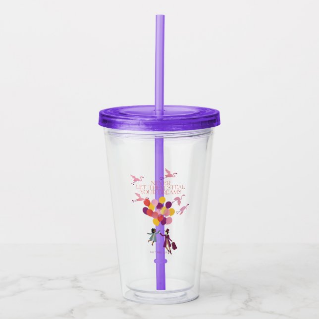 Vaso Acrílico Wonka "Nunca dejes que roban tus sueños" (Anverso)
