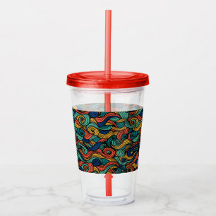 Vaso Acrílico Wool Topped paisley