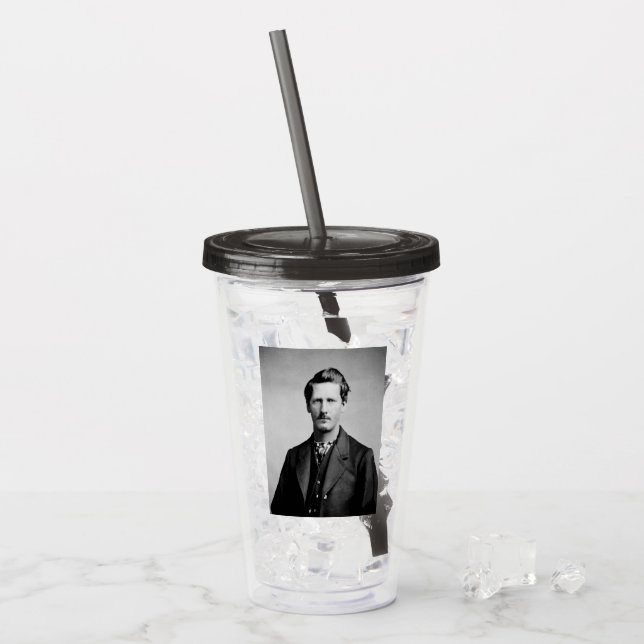 Vaso Acrílico Wyatt Earp: Lawman, Gunfighter, guardián de Saloon (Anverso (hielo))