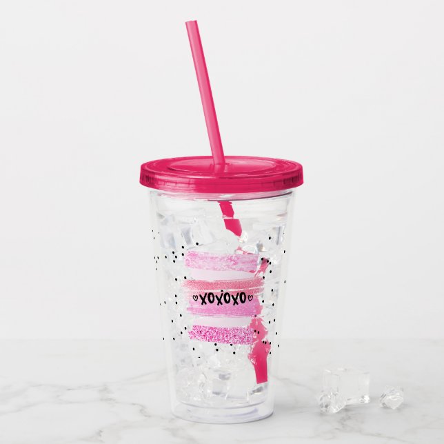 Vaso Acrílico xoxoxo (Anverso (hielo))