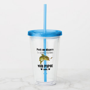 Vaso Acrílico yendo de fidhing con papou