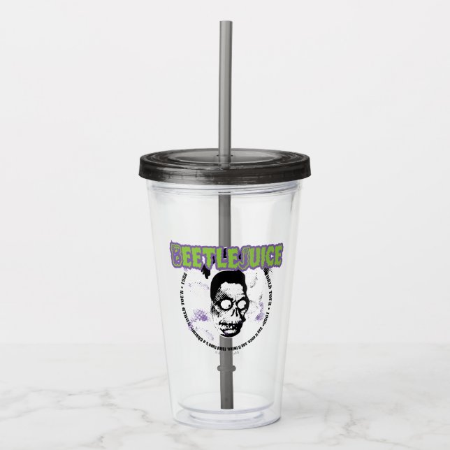 Vaso Acrílico Zumo de remolacha | Harry Hunter Shrunken Head (Anverso)