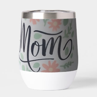 vaso aislado deletrea mamá