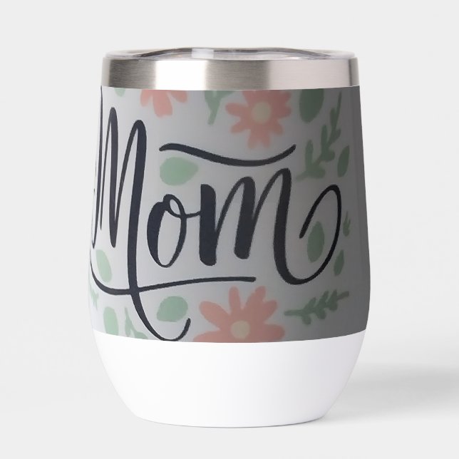 vaso aislado deletrea mamá (Trasero)