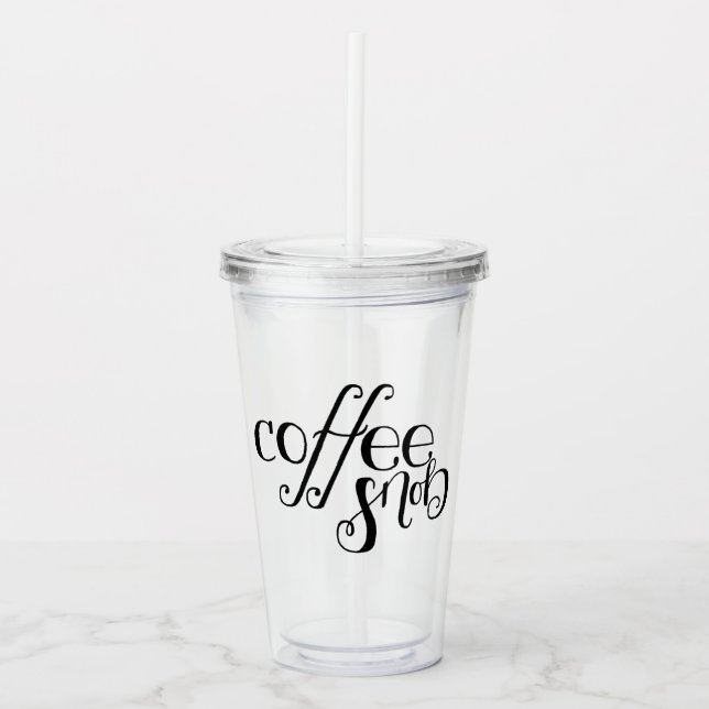 Vaso aislado snob del café (Anverso)