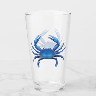 Vaso atlántico del vidrio del cangrejo azul