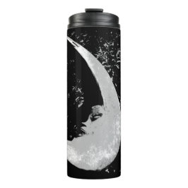Vaso blanco y negro la termal de la luna