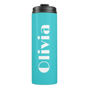 Vaso con Agua Brillante con Nombre   Editable