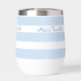 Vaso con aislamiento térmico personalizado de raya