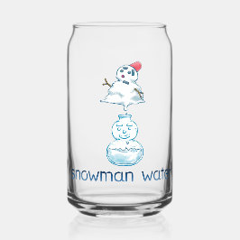 VASO CON FORMA DE LATA 雪だるまウォーター