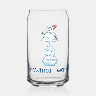 VASO CON FORMA DE LATA 雪だるまウォーター