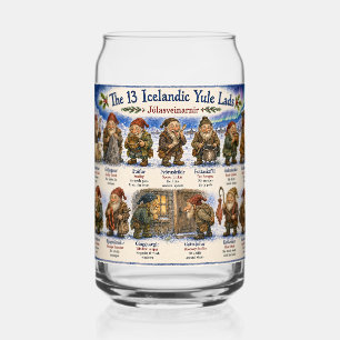 Vaso Con Forma De Lata 13 duendes islandeses de Yule Navidad reykjavik