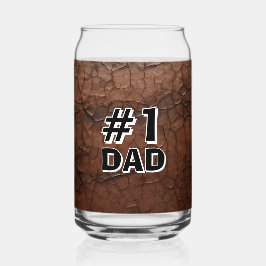Vaso Con Forma De Lata #1 Papá de cuero