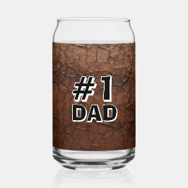 Vaso Con Forma De Lata #1 Papá de cuero