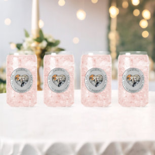 Vaso Con Forma De Lata 25º Aniversario de Bodas de Plata + Foto