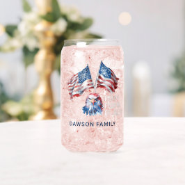Vaso Con Forma De Lata 4 de julio: Personalización de las banderas de águ