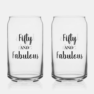 Vaso Con Forma De Lata 50.º vidrio soda personalizado