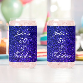 Vaso Con Forma De Lata 50 Fabuloso juego de favores de cumpleaños del Pur