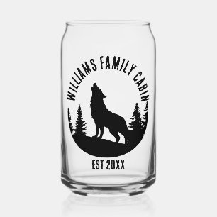 Vaso Con Forma De Lata Acampar al Aire Libre Cabaña Familiar Personalizad