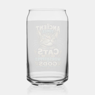 Vaso Con Forma De Lata Actitud de Gato Atigrado Antiguo