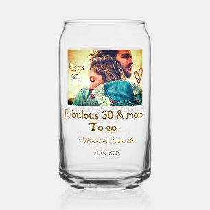 Vaso Con Forma De Lata Adicional nombre foto fecha aniversario 30 años fa