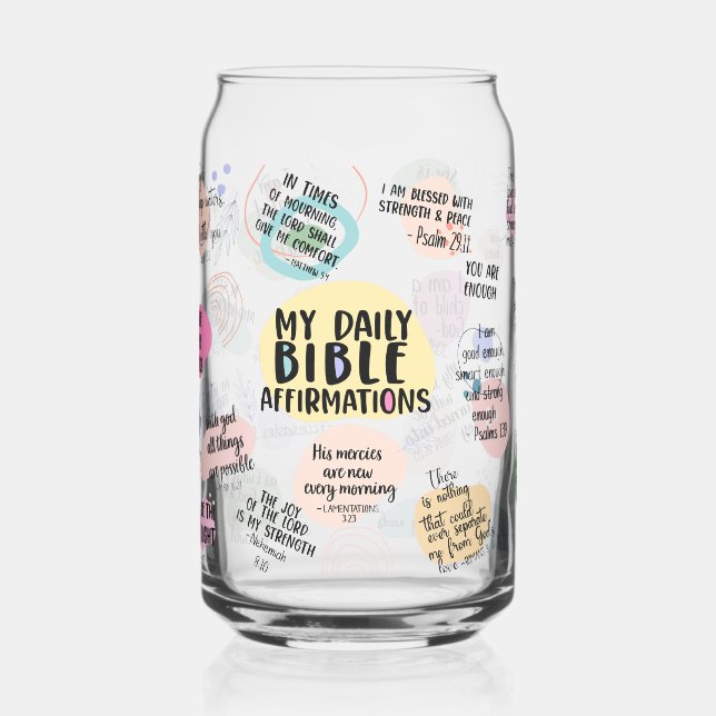 Vaso Con Forma De Lata Afirmaciones bíblicas diarias (Izquierda)