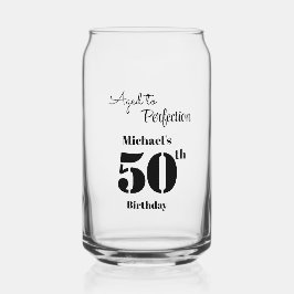Vaso Con Forma De Lata Aged to Perfection Men's 50th Birthday