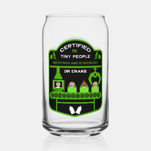 Vaso Con Forma De Lata Agradecimiento Obstetricista Y Gracias