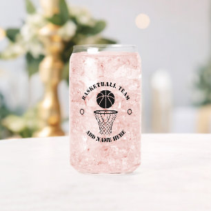 Vaso Con Forma De Lata Agregar nombre del equipo de baloncesto