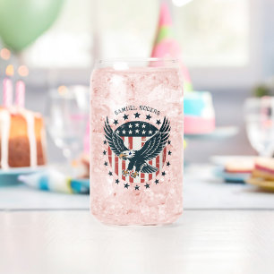Vaso Con Forma De Lata Águila Americana Retro