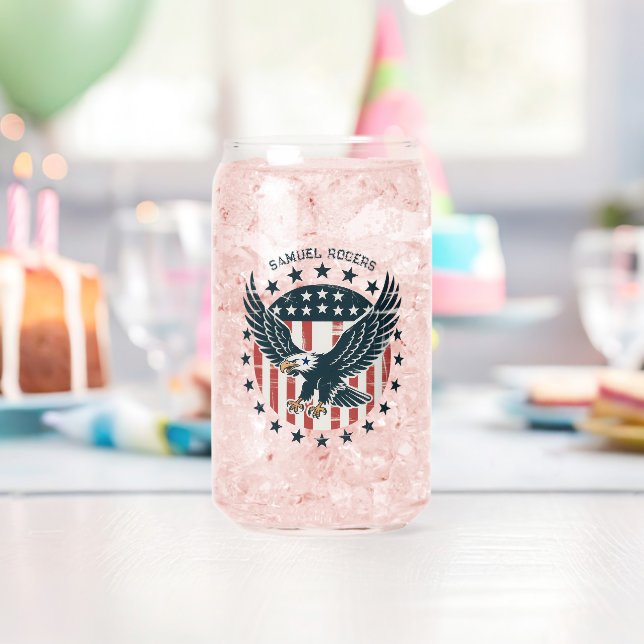 Vaso Con Forma De Lata Águila Americana Retro (Insitu (Cumpleaños))