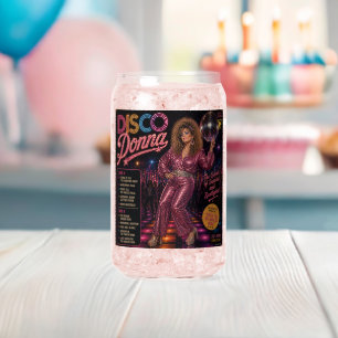 Vaso Con Forma De Lata Álbum Disco Donna