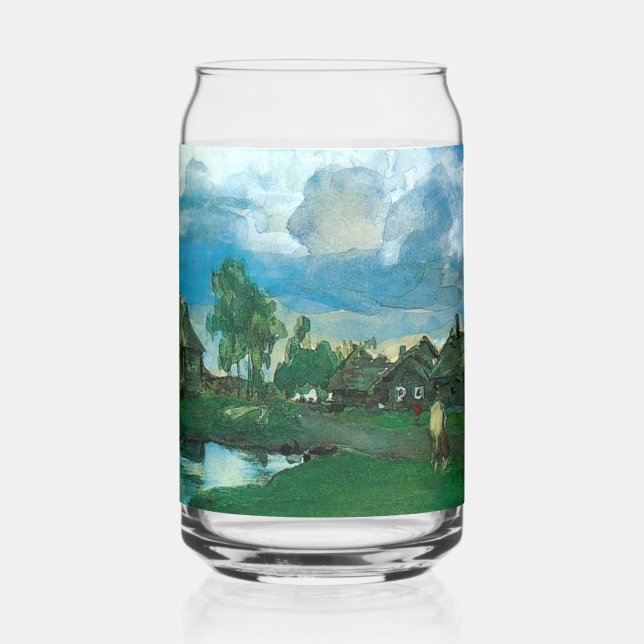 Vaso Con Forma De Lata Aldea rusa Valentin Serov (Anverso)