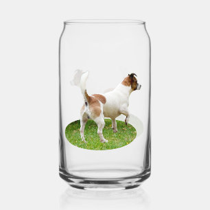 Vaso Con Forma De Lata "Alerta y lista: Un terror zorro marrón y blanco