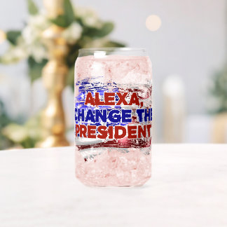 Vaso Con Forma De Lata Alexa Cambia El Presidente - Cita Graciosa Humor