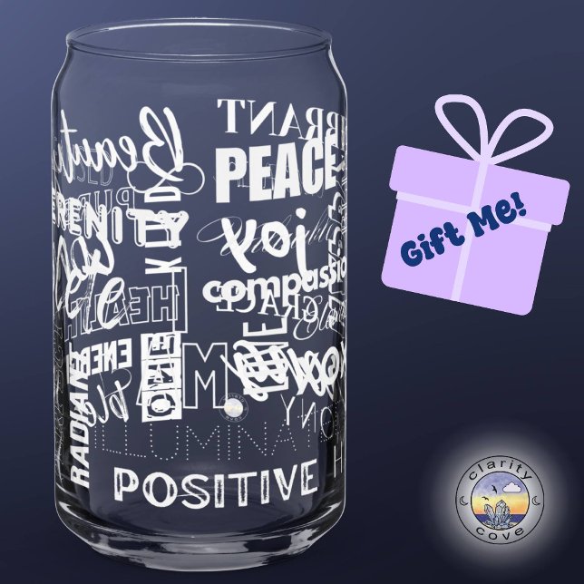 Vaso Con Forma De Lata Alta vibración Soy Agua Energizada Limpia Positiva (Subido por el creador)