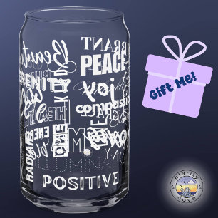 Vaso Con Forma De Lata Alta vibración Soy Agua Energizada Limpia Positiva
